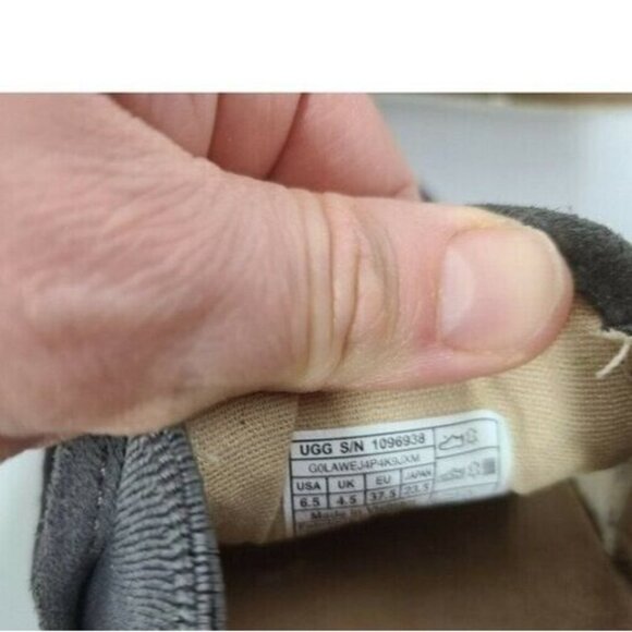 UGG Womens Cas Slip On Sneaker Size 6.5 Gray Suede Comfort Casual Shoes - Picture 10 of 12